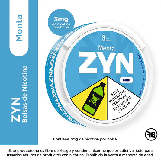 ZYN Menta Nicotine Pouch Medellín Colombia