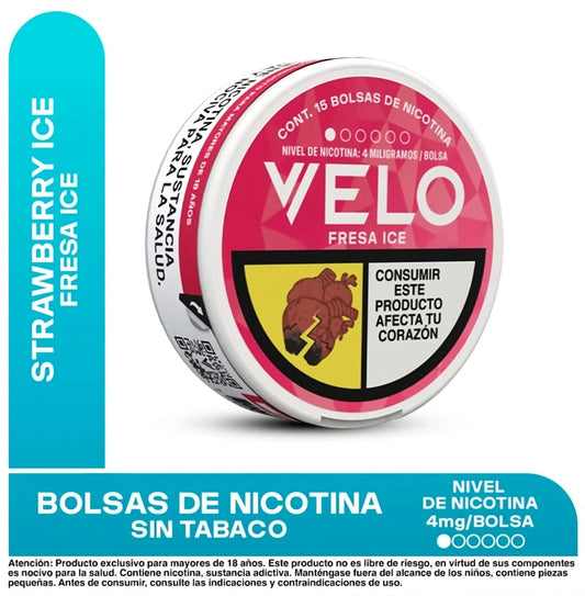 Nicotine Pouches Colombia Velo Strawberry Ice 6mg