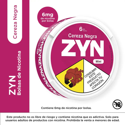 Nicotine Pouches in Colombia Zyn Black Cherry 6mg 