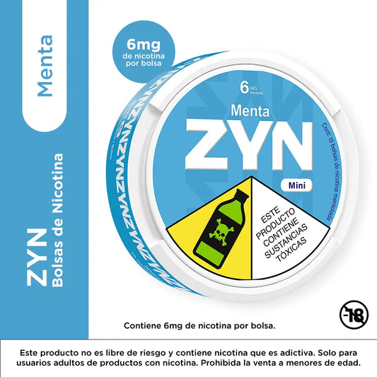 Nicotine Pouches in Colombia Zyn Cool Mint 6mg 